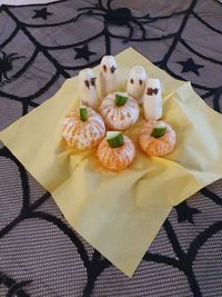 Halloween 2020 Geisterbananen und Mandarinen - K&uuml;rbisse